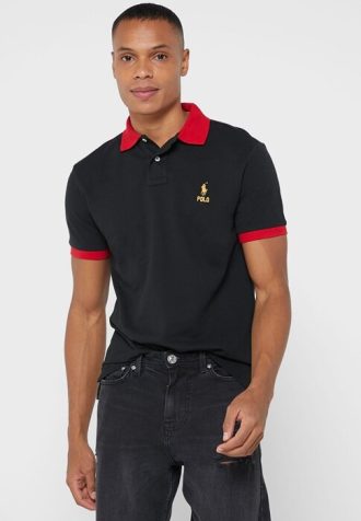 Siyah Erkek Ralph Lauren Essential Tişörtleri