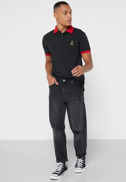 Siyah Erkek Ralph Lauren Essential Tişörtleri Siyah Erkek Ralph Lauren Essential Tişörtleri