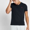 Siyah Erkek Ralph Lauren Essential V Yaka Tişörtleri