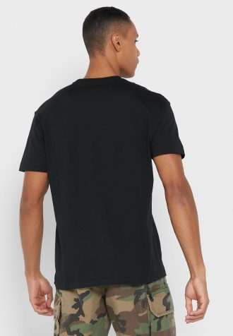 Siyah Erkek Ralph Lauren Essential Yuvarlak Yaka Tişörtler