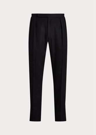 Siyah Erkek Ralph Lauren Gregory El Yapımı Barathea Smokin Pantolonu