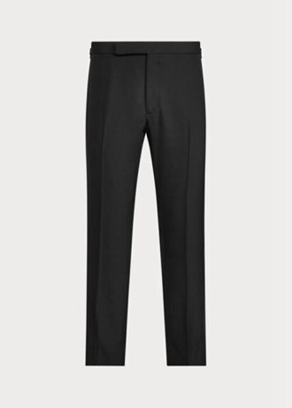 Siyah Erkek Ralph Lauren Gregory Wool Barathea Smokin Pantolonu