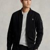 Siyah Erkek Ralph Lauren Çift Örgülü Bomber Ceketler Siyah Erkek Ralph Lauren Çift Örgülü Bomber Ceketler