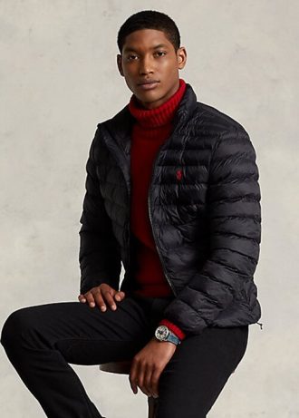 Siyah Erkek Ralph Lauren Katlanabilir Ceketler