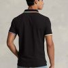 Siyah Erkek Ralph Lauren Klasik Kesim File Polo Tişörtler Siyah Erkek Ralph Lauren Klasik Kesim File Polo Tişörtler