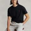 Siyah Erkek Ralph Lauren Klasik Kesim Jersey Yuvarlak Yaka Tişörtler Siyah Erkek Ralph Lauren Klasik Kesim Jersey Yuvarlak Yaka Tişörtler