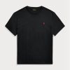 Siyah Erkek Ralph Lauren Klasik Kesim Jersey Yuvarlak Yaka Tişörtler Siyah Erkek Ralph Lauren Klasik Kesim Jersey Yuvarlak Yaka Tişörtler