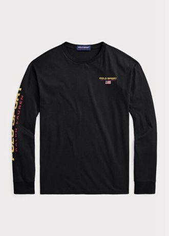 Siyah Erkek Ralph Lauren Klasik Kesim Polo Spor Forma Tişörtleri