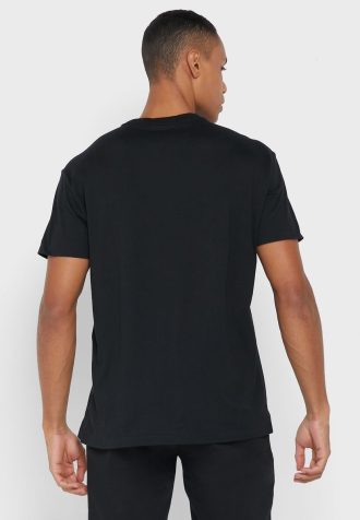 Siyah Erkek Ralph Lauren Logolu Yuvarlak Yaka Tişörtler