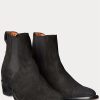 Siyah Erkek Ralph Lauren Plainview Süet Chelsea Botları Siyah Erkek Ralph Lauren Plainview Süet Chelsea Botları