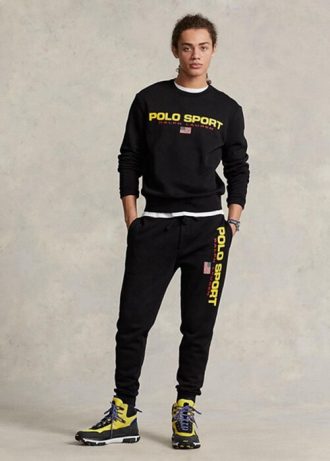 Siyah Erkek Ralph Lauren Polo Spor Polar Sweatshirt