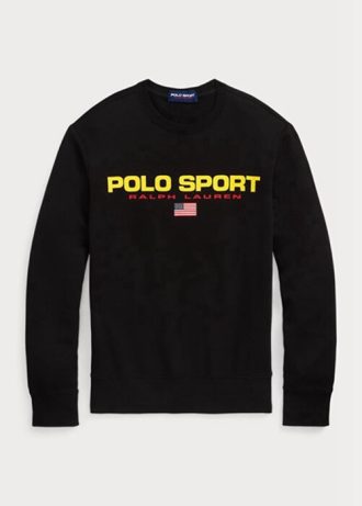 Siyah Erkek Ralph Lauren Polo Spor Polar Sweatshirt