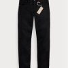 Siyah Erkek Ralph Lauren Slim Fit Siyah Üstü Siyah Kenarlı Kot Pantolon Siyah Erkek Ralph Lauren Slim Fit Siyah Üstü Siyah Kenarlı Kot Pantolon