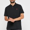 Siyah Erkek Ralph Lauren Temel Polo Tişörtleri Siyah Erkek Ralph Lauren Temel Polo Tişörtleri