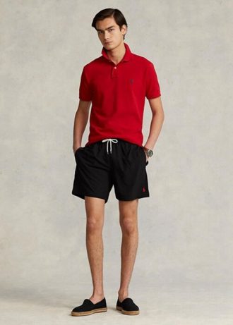 Siyah Erkek Ralph Lauren Traveller Mayo Şortu