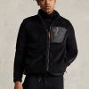 Siyah Erkek Ralph Lauren Yığın Polar Ceketler Siyah Erkek Ralph Lauren Yığın Polar Ceketler