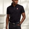 Siyah Erkek Ralph Lauren Özel Slim Fit Ayı Polo Tişörtleri Siyah Erkek Ralph Lauren Özel Slim Fit Ayı Polo Tişörtleri