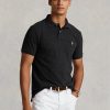 Siyah Erkek Ralph Lauren Özel Slim Fit File Polo Tişörtler Siyah Erkek Ralph Lauren Özel Slim Fit File Polo Tişörtler