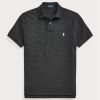 Siyah Erkek Ralph Lauren Özel Slim Fit File Polo Tişörtler Siyah Erkek Ralph Lauren Özel Slim Fit File Polo Tişörtler