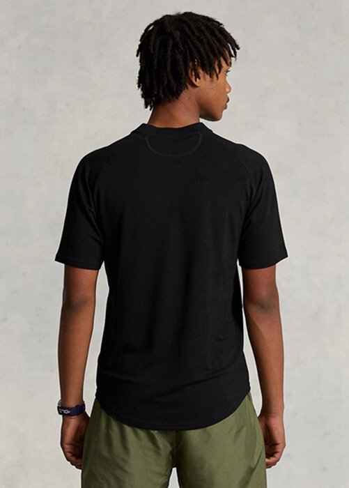 Siyah Erkek Ralph Lauren Özel Slim Fit Performans Forması Tişörtleri Siyah Erkek Ralph Lauren Özel Slim Fit Performans Forması Tişörtleri
