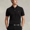Siyah Erkek Ralph Lauren Özel Slim Fit Yumuşak Pamuklu Polo Tişörtler Siyah Erkek Ralph Lauren Özel Slim Fit Yumuşak Pamuklu Polo Tişörtler