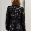 Siyah Kadın Ralph Lauren Bacall Süslemeli Kot Saha Ceketleri Siyah Kadın Ralph Lauren Bacall Süslemeli Kot Saha Ceketleri