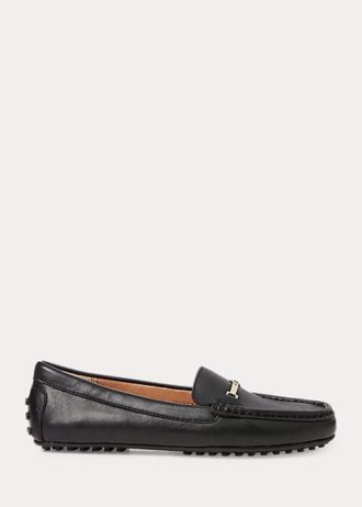 Siyah Kadın Ralph Lauren Briony Deri Sürücü Loafer’ları Siyah Kadın Ralph Lauren Briony Deri Sürücü Loafer’ları
