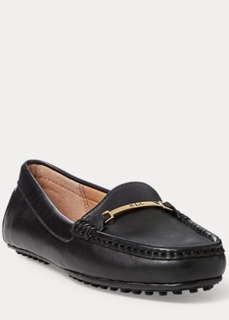 Siyah Kadın Ralph Lauren Briony Deri Sürücü Loafer’ları Siyah Kadın Ralph Lauren Briony Deri Sürücü Loafer’ları
