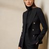 Siyah Kadın Ralph Lauren Camden Yün Karışımlı Ceketler Siyah Kadın Ralph Lauren Camden Yün Karışımlı Ceketler