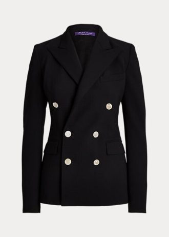 Siyah Kadın Ralph Lauren Camden Yün Karışımlı Ceketler