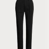Siyah Kadın Ralph Lauren Clancy Uzun Yün Gabardin Pantolon Siyah Kadın Ralph Lauren Clancy Uzun Yün Gabardin Pantolon