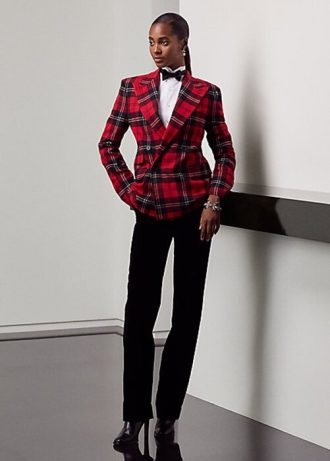 Siyah Kadın Ralph Lauren Declynn Kadife Pantolon