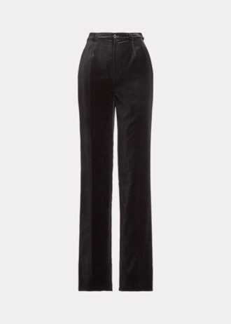 Siyah Kadın Ralph Lauren Declynn Kadife Pantolon