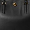 Siyah Kadın Ralph Lauren Deri Büyük Marcy Çantalar Siyah Kadın Ralph Lauren Deri Büyük Marcy Çantalar