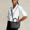 Siyah Kadın Ralph Lauren Deri Mini Sloane Çantalar