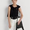 Siyah Kadın Ralph Lauren Deri Orta Boy Elaina Çapraz Çantalar Siyah Kadın Ralph Lauren Deri Orta Boy Elaina Çapraz Çantalar