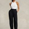 Siyah Kadın Ralph Lauren Düz Paça Saten Pantolon Siyah Kadın Ralph Lauren Düz Paça Saten Pantolon
