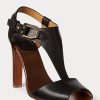 Siyah Kadın Ralph Lauren Emilie Welington Dana Derisi Sandaletler Siyah Kadın Ralph Lauren Emilie Welington Dana Derisi Sandaletler