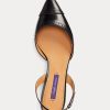 Siyah Kadın Ralph Lauren Garland Dana Derisi Slingback Topuklu Ayakkabı Siyah Kadın Ralph Lauren Garland Dana Derisi Slingback Topuklu Ayakkabı