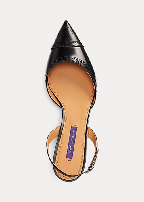 Siyah Kadın Ralph Lauren Garland Dana Derisi Slingback Topuklu Ayakkabı Siyah Kadın Ralph Lauren Garland Dana Derisi Slingback Topuklu Ayakkabı
