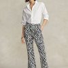 Siyah Kadın Ralph Lauren Grafik Motifli Saten Kısa Paça Pantolon Siyah Kadın Ralph Lauren Grafik Motifli Saten Kısa Paça Pantolon