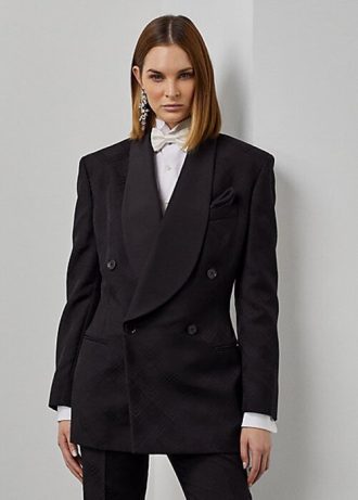 Siyah Kadın Ralph Lauren Gregory Jakarlı Smokin Ceketleri Siyah Kadın Ralph Lauren Gregory Jakarlı Smokin Ceketleri