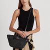 Siyah Kadın Ralph Lauren Hasır Küçük Daphney Tote Çantalar Siyah Kadın Ralph Lauren Hasır Küçük Daphney Tote Çantalar