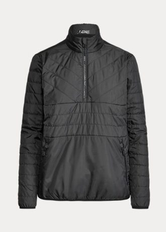 Siyah Kadın Ralph Lauren Hibrit Çeyrek Fermuarlı Sweatshirt