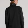 Siyah Kadın Ralph Lauren Hibrit Çeyrek Fermuarlı Sweatshirt