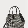 Siyah Kadın Ralph Lauren Houndstooth Orta Boy Bellport El Çantası Siyah Kadın Ralph Lauren Houndstooth Orta Boy Bellport El Çantası