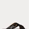 Siyah Kadın Ralph Lauren Jacie Dana Derisi Üzengi Sandaletler Siyah Kadın Ralph Lauren Jacie Dana Derisi Üzengi Sandaletler
