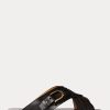 Siyah Kadın Ralph Lauren Jacie Dana Derisi Üzengi Sandaletler Siyah Kadın Ralph Lauren Jacie Dana Derisi Üzengi Sandaletler
