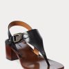 Siyah Kadın Ralph Lauren Julie Welington Dana Derisi Sandaletler Siyah Kadın Ralph Lauren Julie Welington Dana Derisi Sandaletler