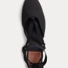 Siyah Kadın Ralph Lauren Kanvas Kamalı Espadril